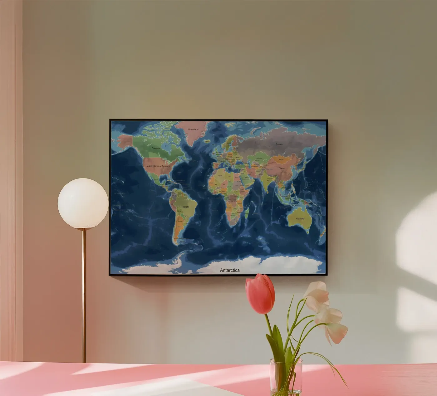 Mappa del mondo plexiglass da Aiden Garcia