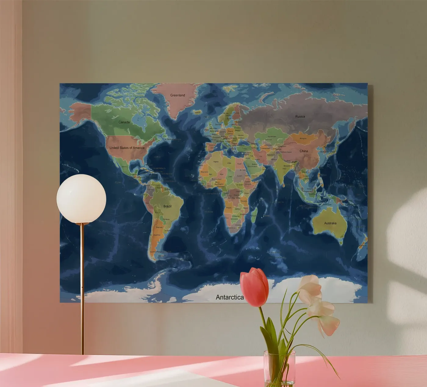 Mappa del mondo plexiglass da Aiden Garcia