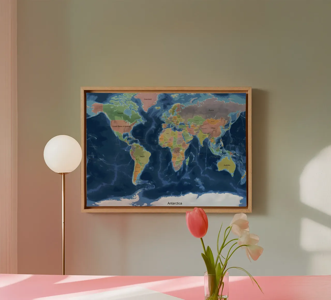 World Map canvas by Aiden Garcia