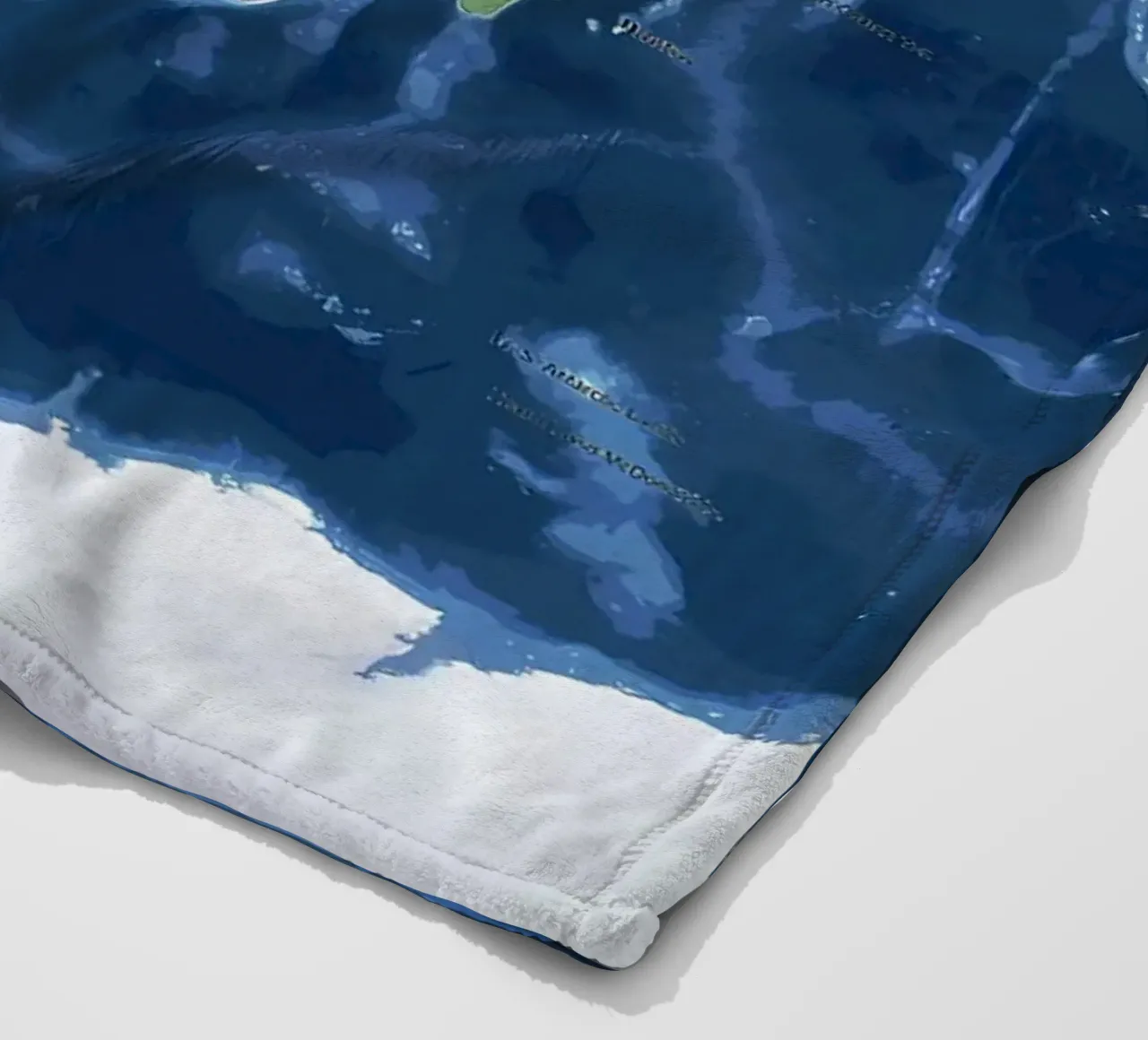Weltkarte Fleecedecke von Aiden Garcia