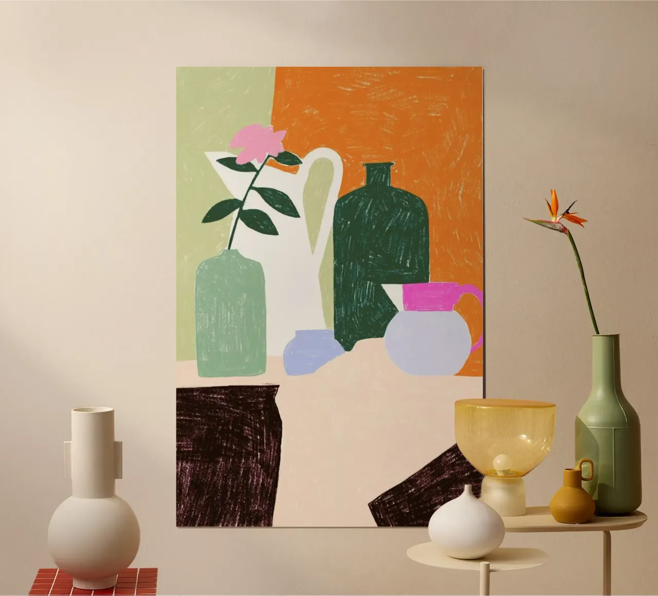 Stillleben poster con telaio in legno da Eva Wünsch