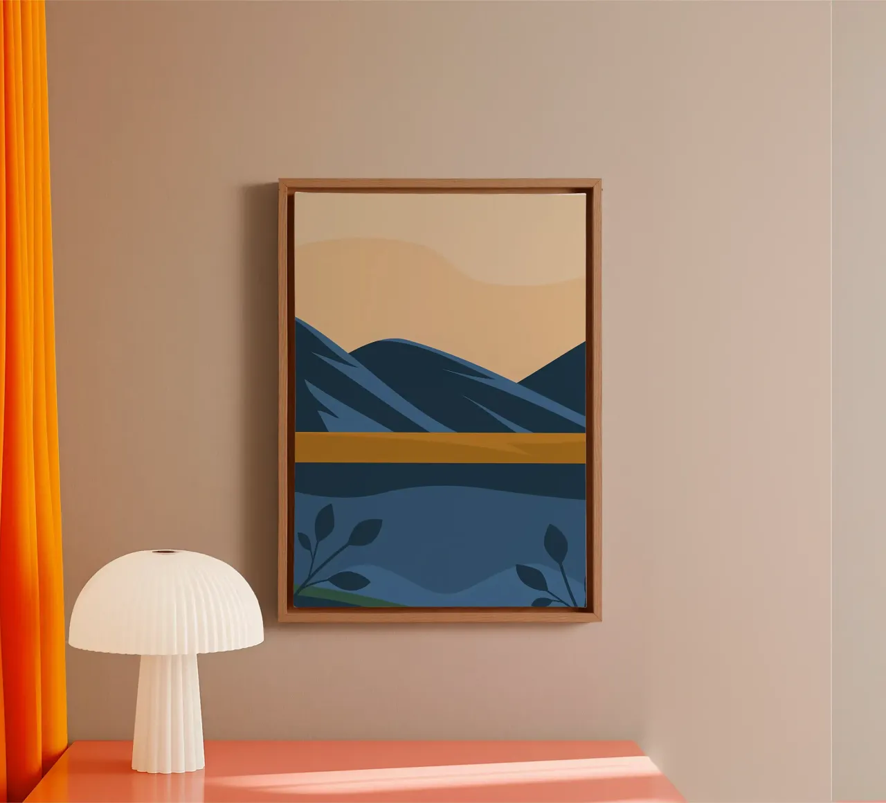 Blauer Ozean wilde Leben Kunst Leinwand mit Schattenfugenrahmen von Bartosz Powalka