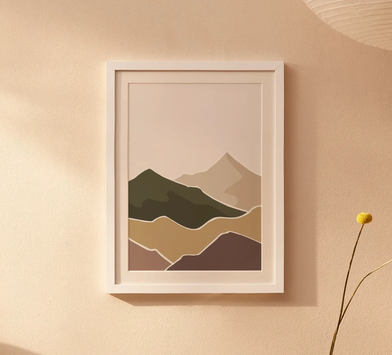 Camionismo escursioni in montagna poster con telaio in legno da Bartosz Powalka