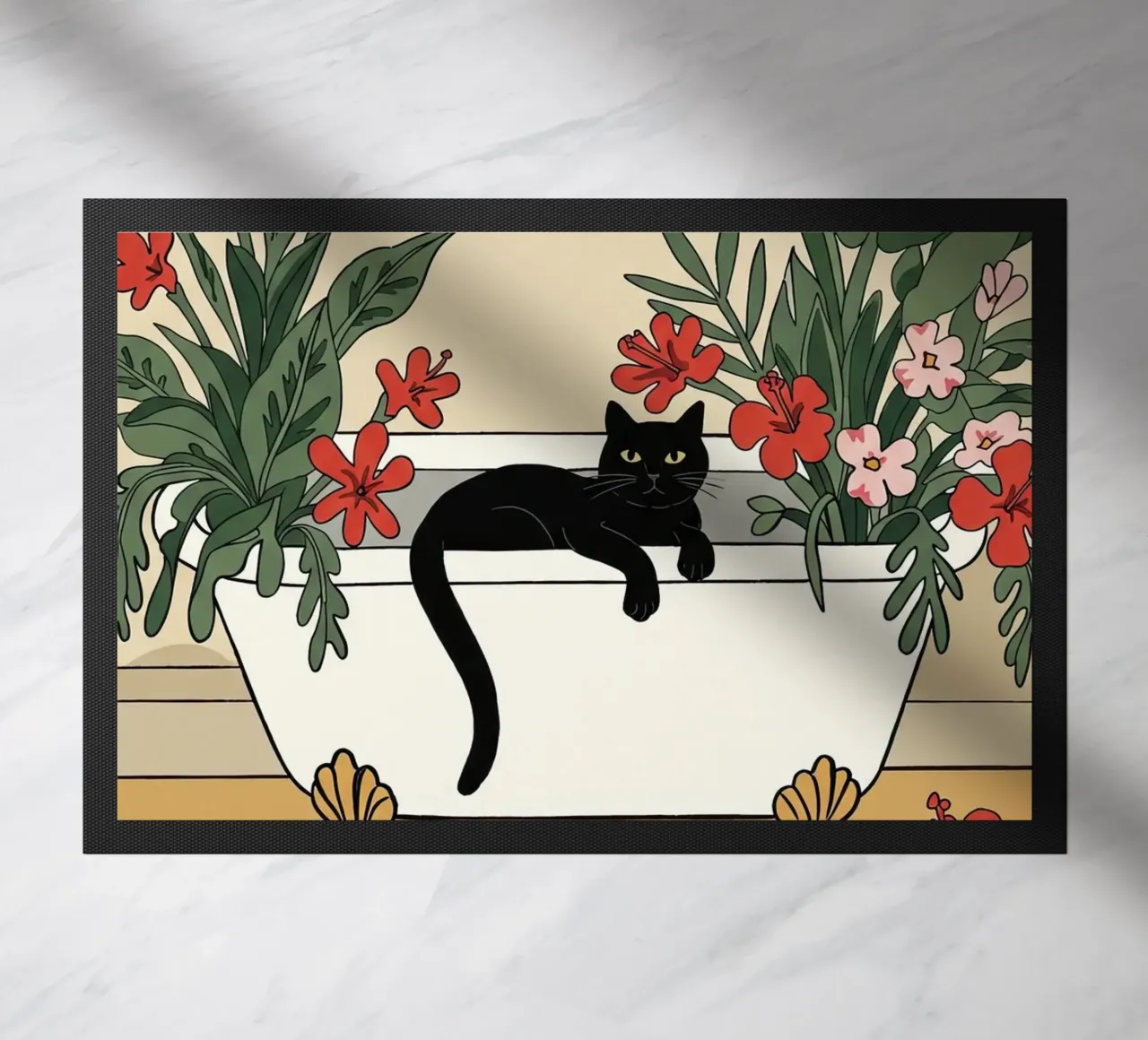 C'est l'heure du bain ! paillasson de Art Center