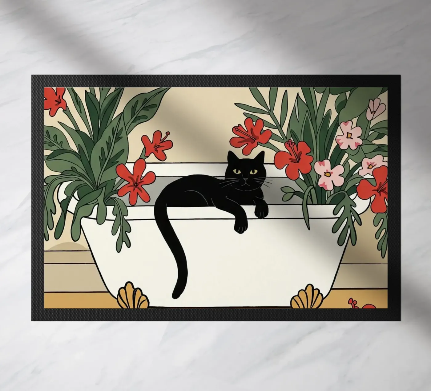 Bath time! doormat by Art Center