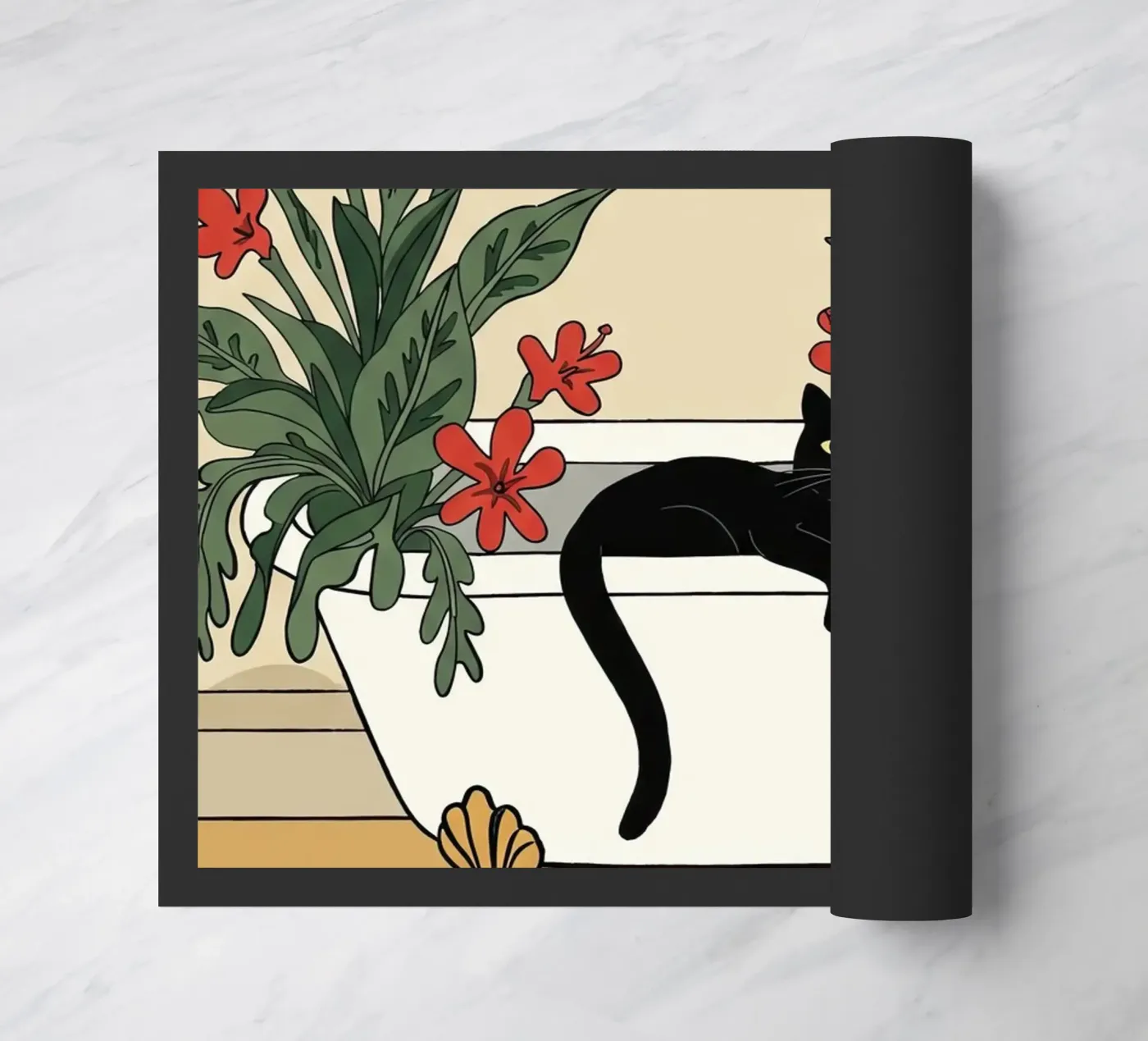 Bath time! doormat by Art Center