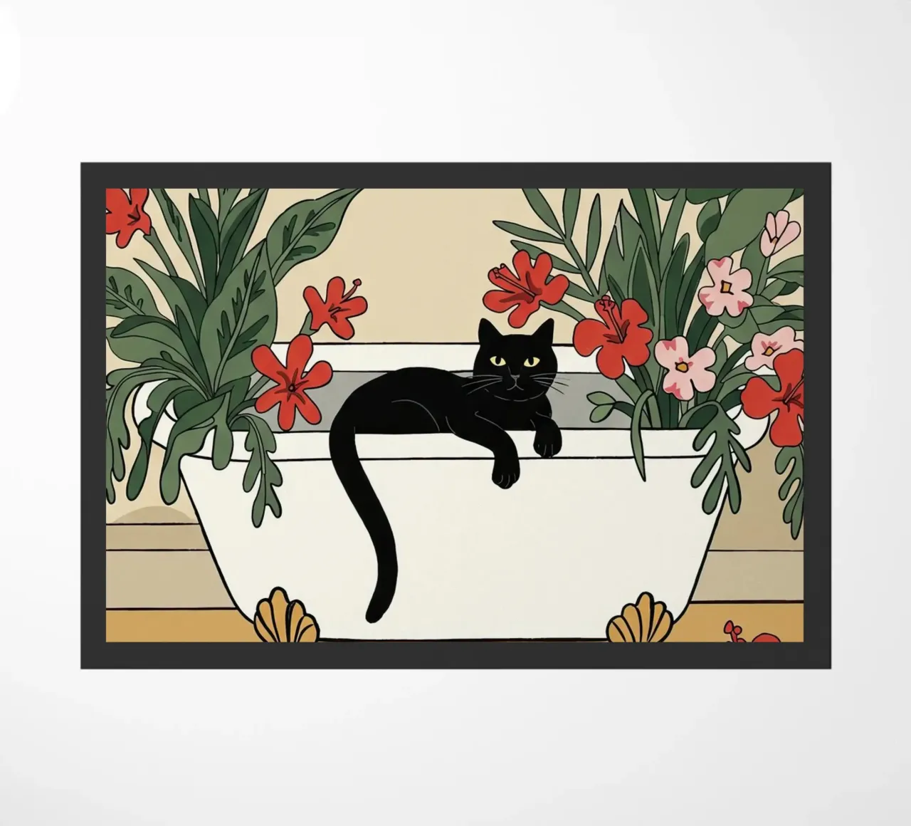 C'est l'heure du bain ! paillasson de Art Center