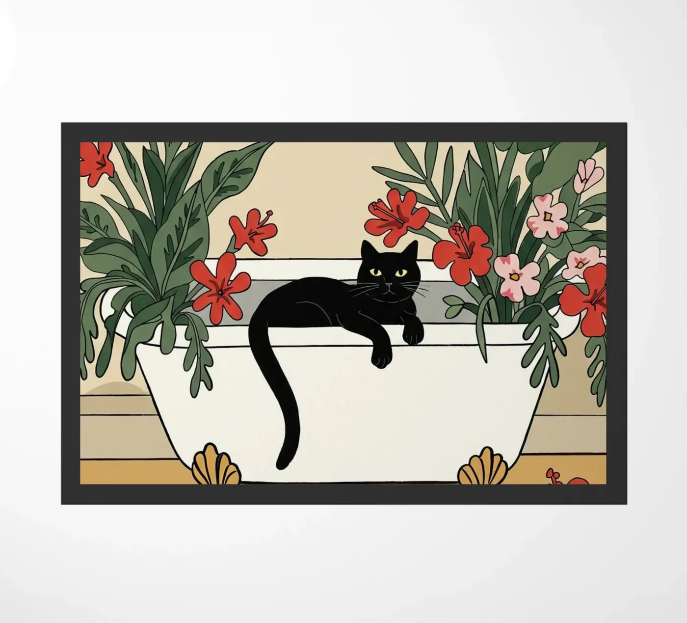 Bath time! doormat by Art Center