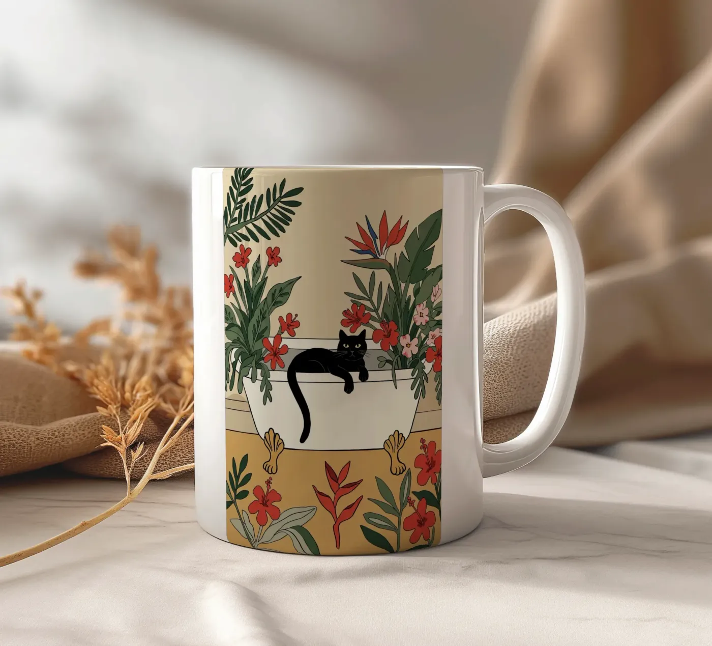 Bath time! ceramic mug by Art Center