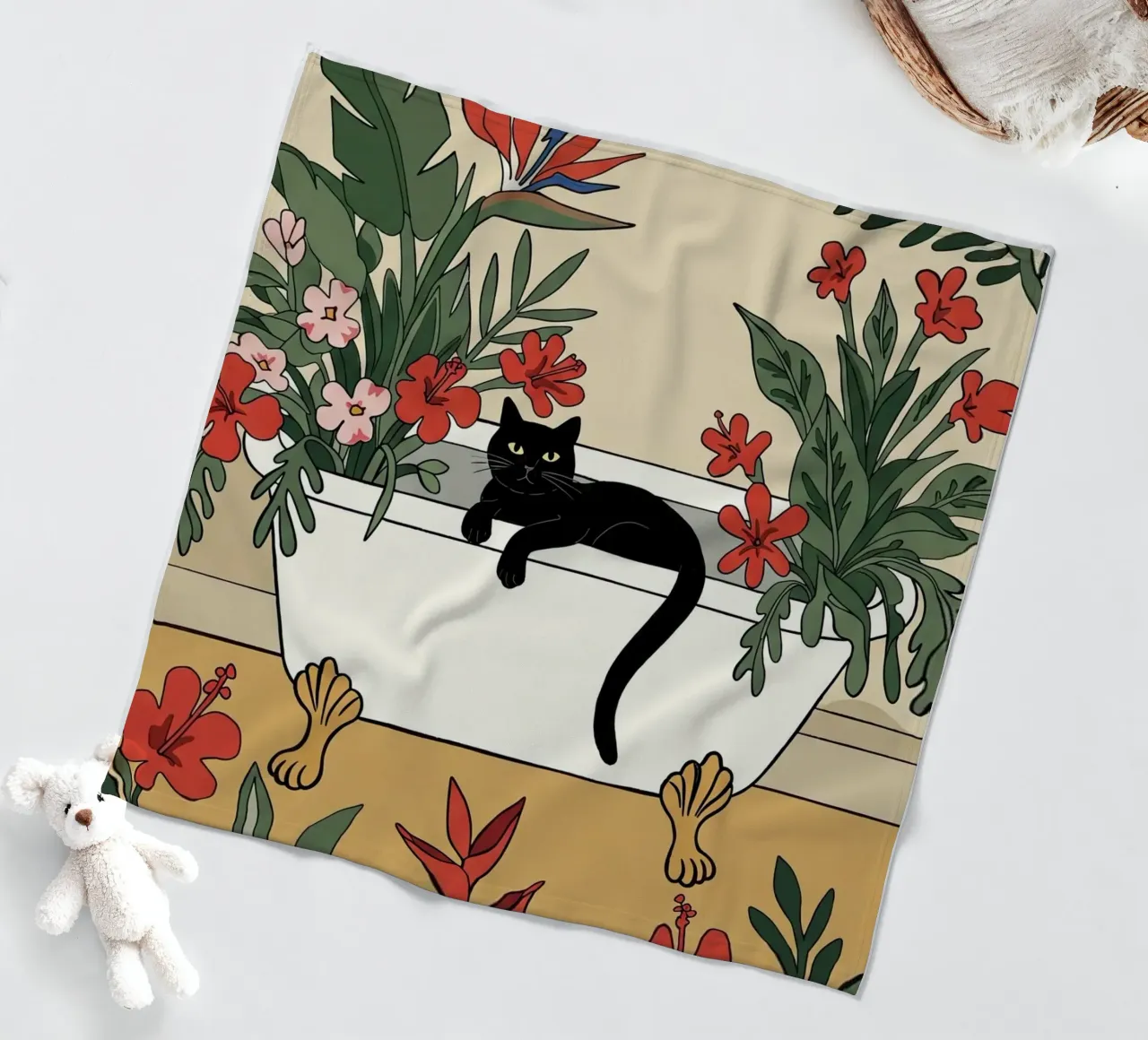 Badezeit! Fleecedecke von Art Center