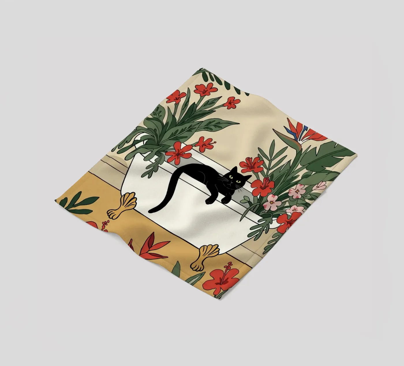 Badtijd! fleecedeken van Art Center