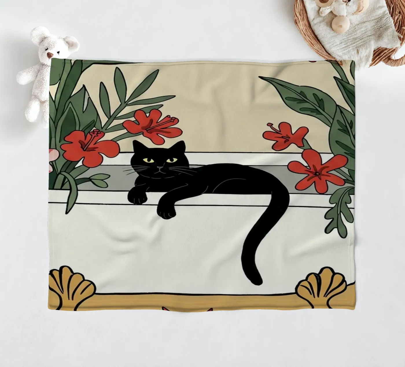 Badtijd! fleecedeken van Art Center