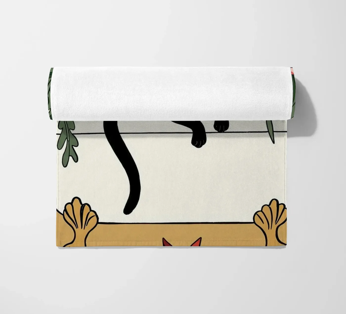 Bath time! beach towel by Art Center