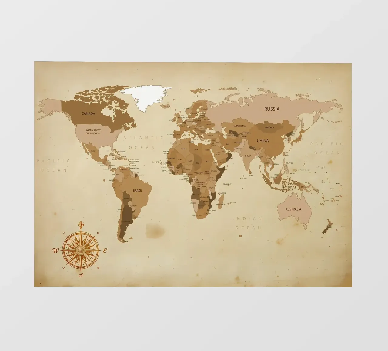 world map pellicola backlit da Aiden Garcia