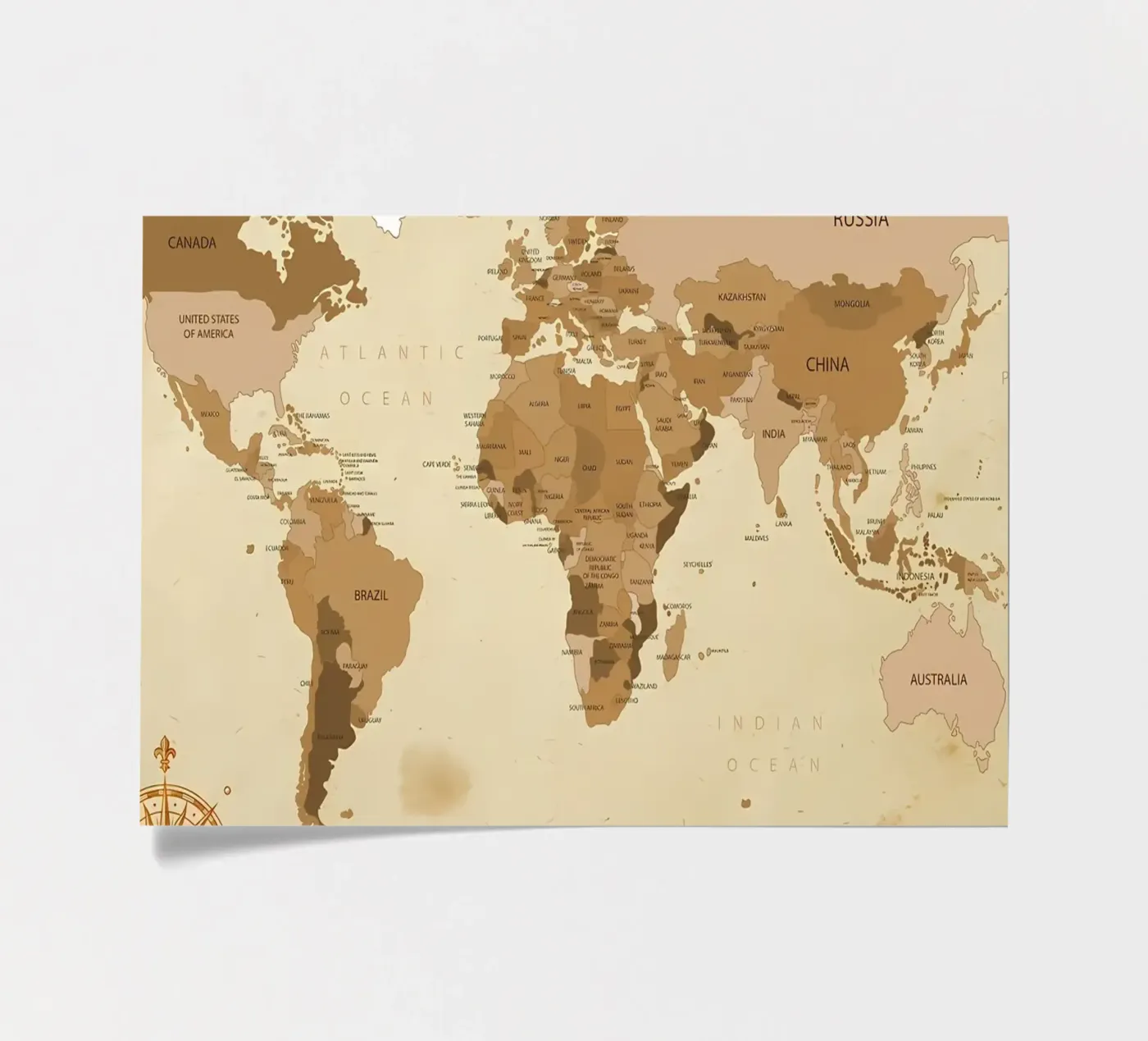 world map sticker sheet by Aiden Garcia