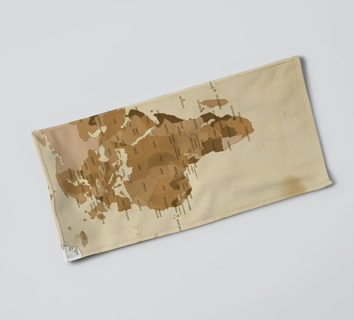 world map Handtuch von Aiden Garcia