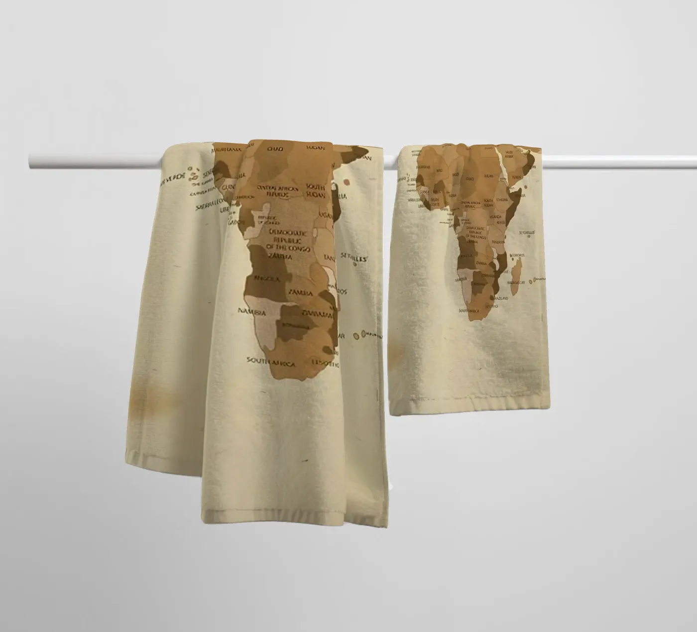 world map Handtuch von Aiden Garcia