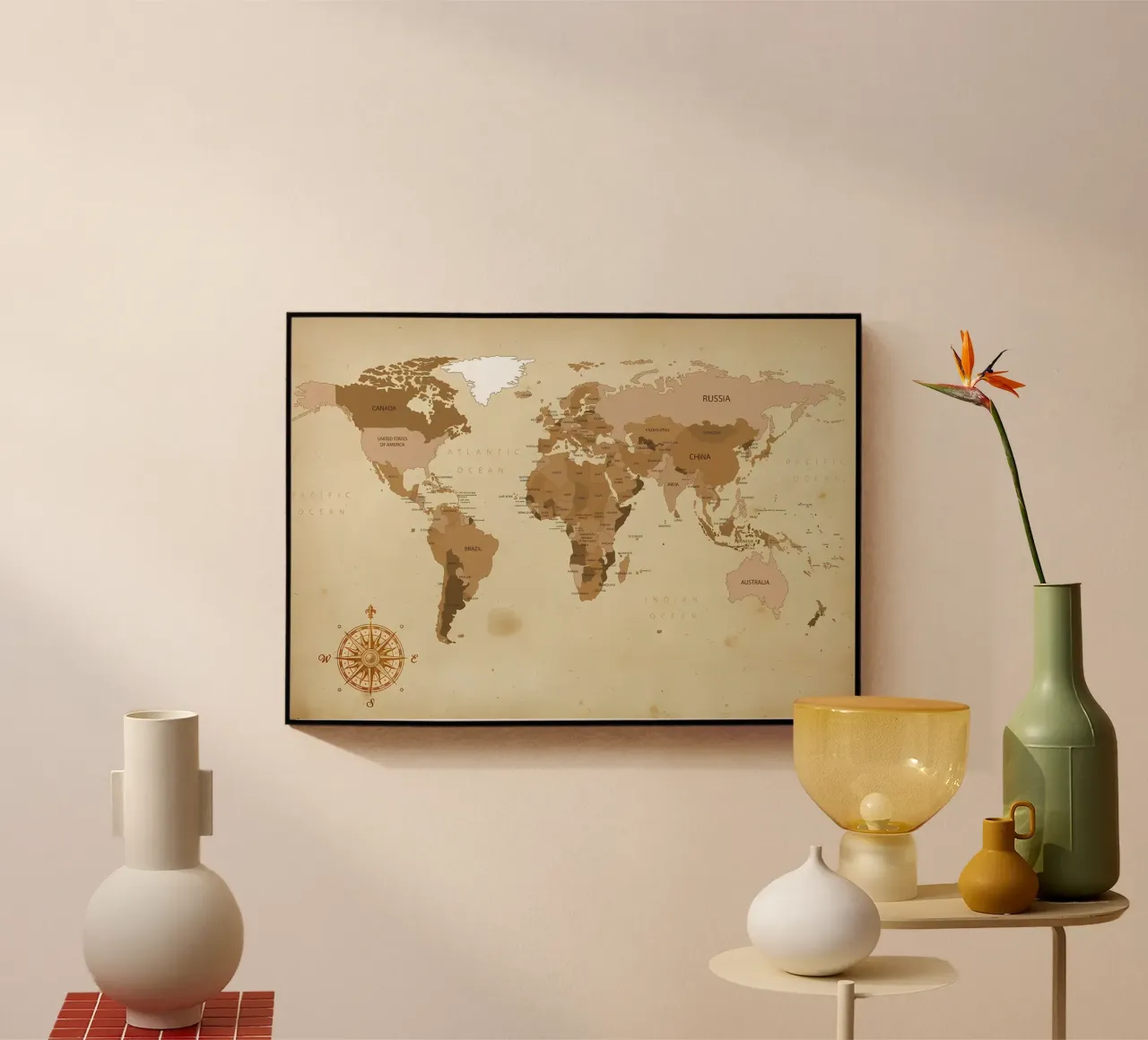 mappa del mondo plexiglass da Aiden Garcia