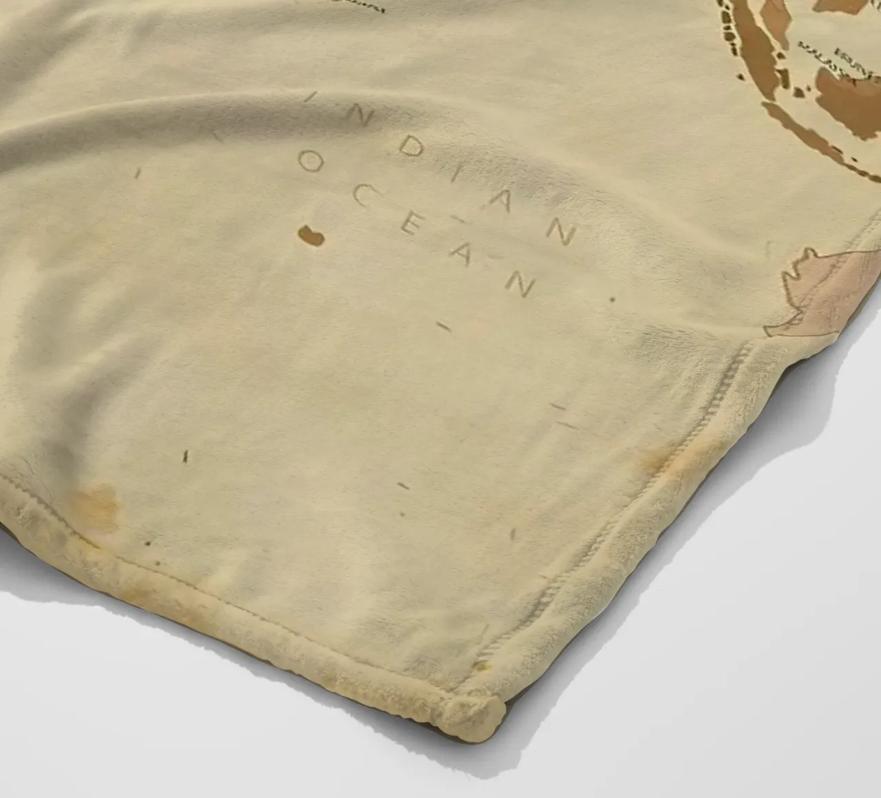 wereldkaart fleecedeken van Aiden Garcia