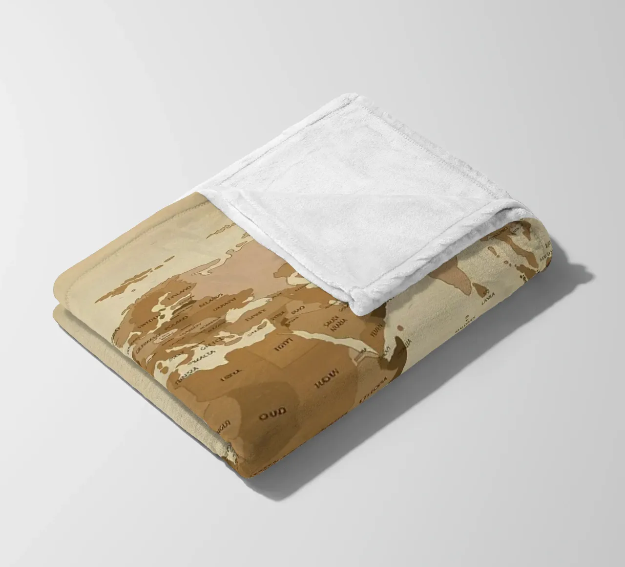 wereldkaart fleecedeken van Aiden Garcia