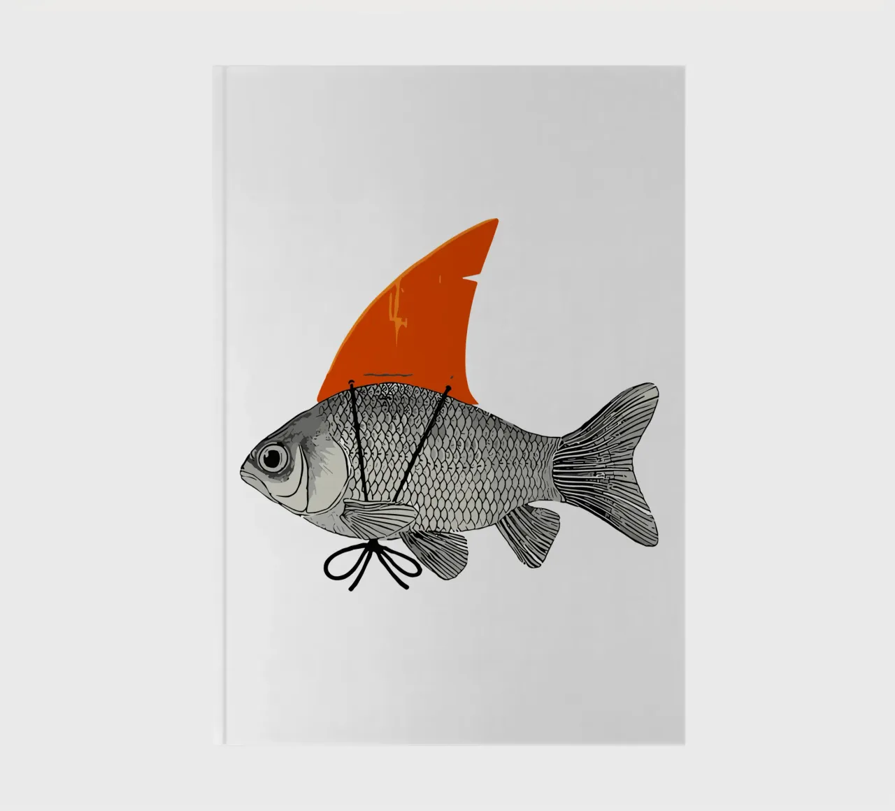 Goldfish with a Shark Fin notebook by isokun
