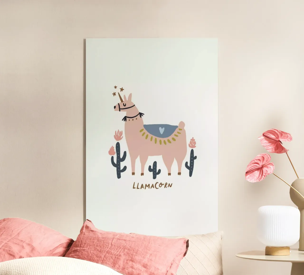 Llamacorn plexiglass da Little Flourishes