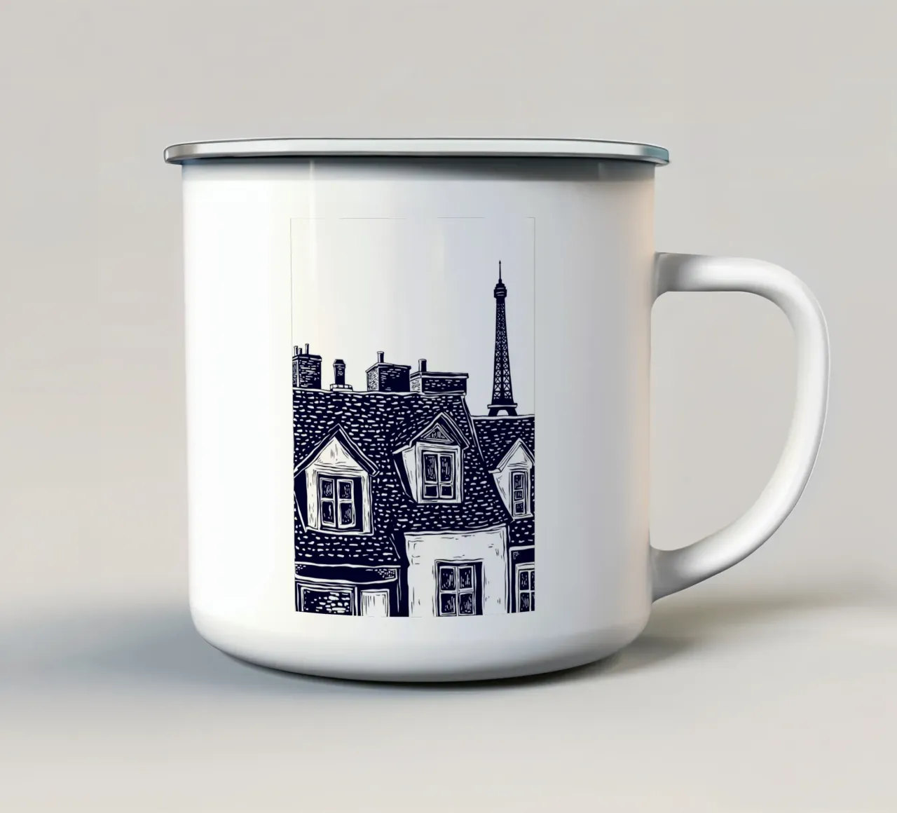Timeless Paris tazza in smalto da Indigo Rain