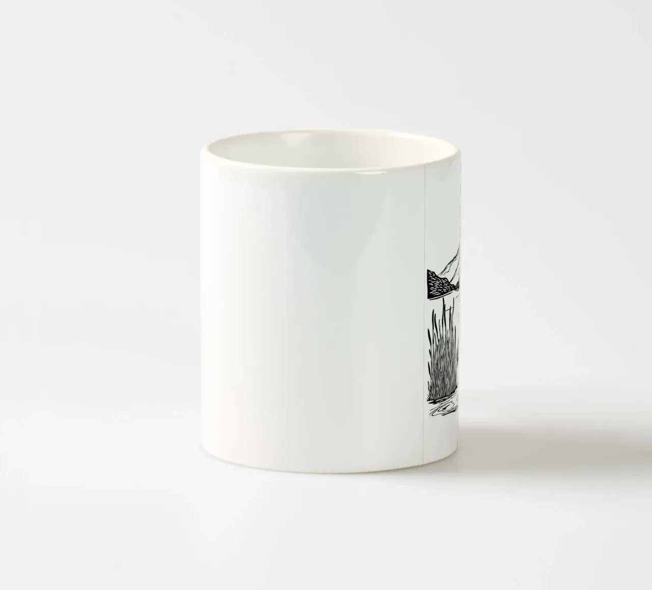 Cranes in Harmony tazza in ceramica da Indigo Rain