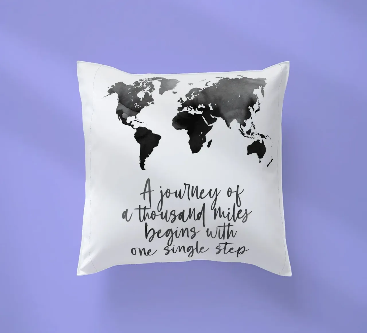 A thousand miles cuscino da BAINAI QUOTES