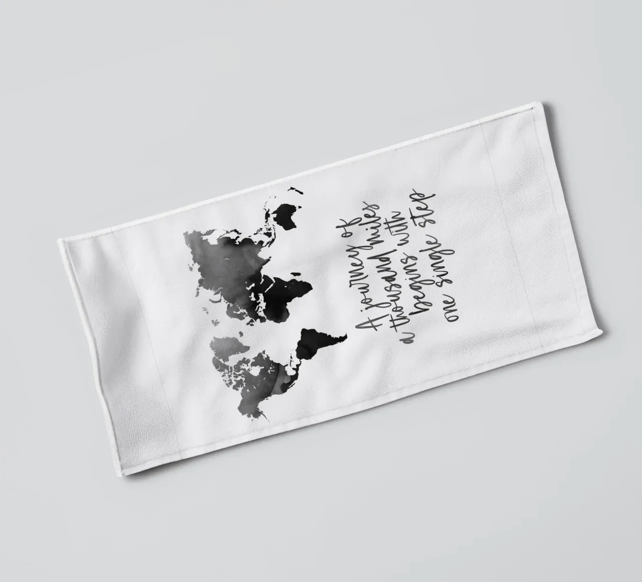 A thousand miles asciugamano da bagno da BAINAI QUOTES