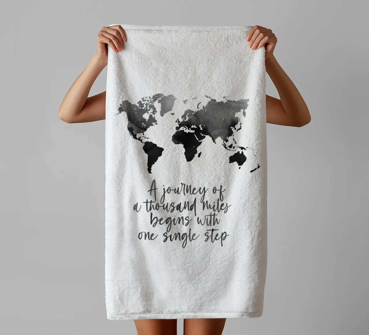 A thousand miles asciugamano da bagno da BAINAI QUOTES