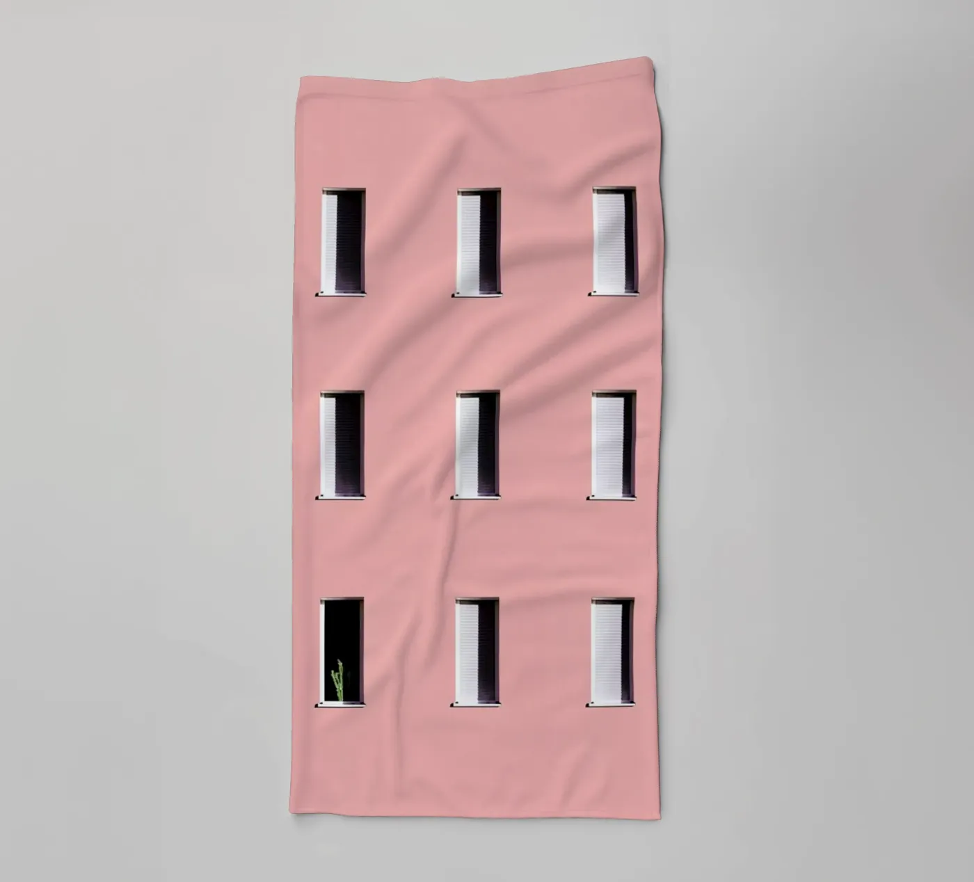 Sunbathing Cactus towel by Rupert Höller