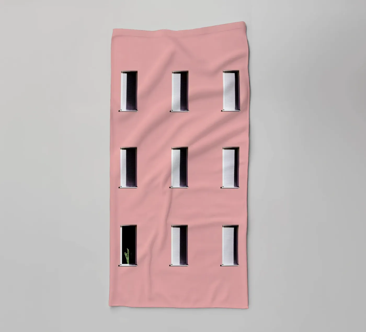 Sunbathing Cactus towel by Rupert Höller