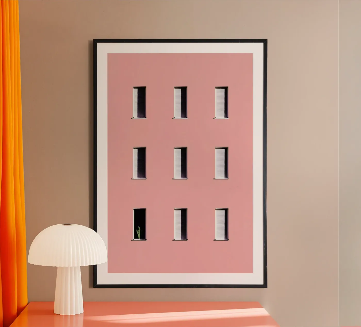 Sunbathing Cactus poster van Rupert Höller