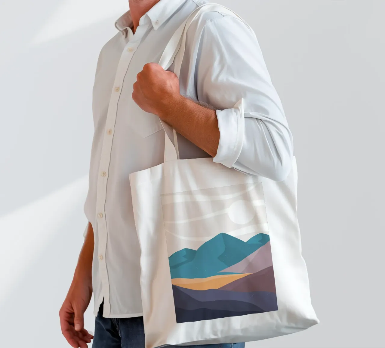 Giappone colorato borsa in juta da Bartosz Powalka