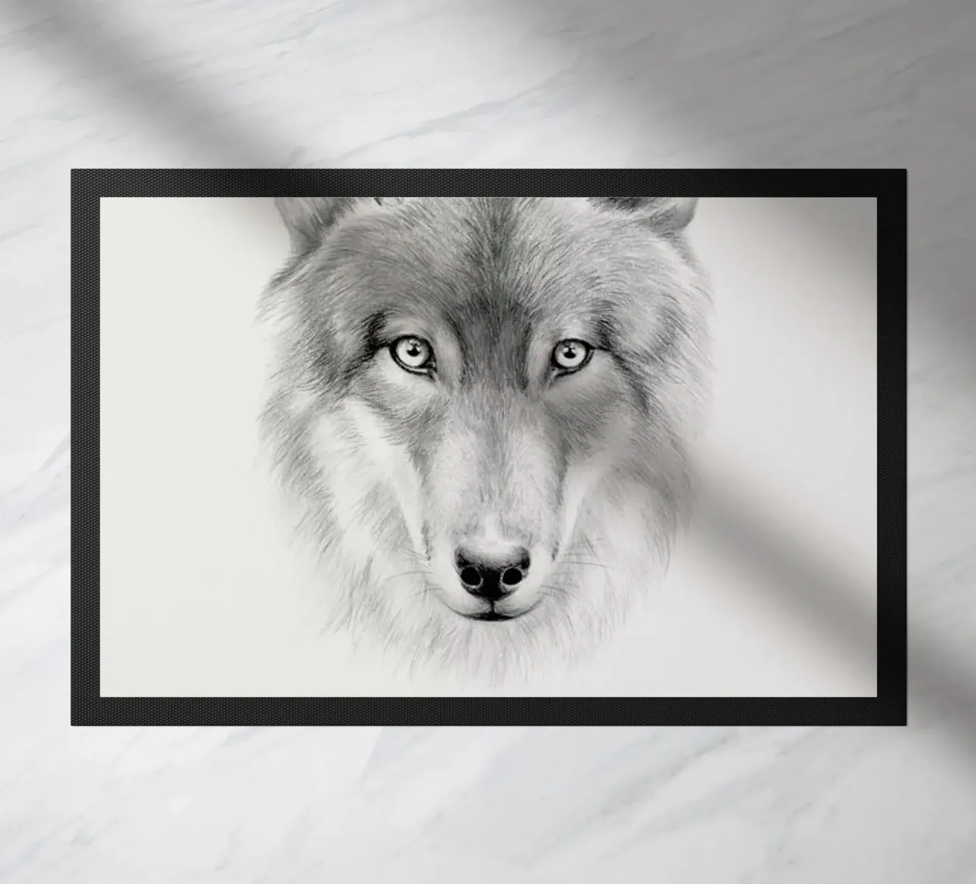 Wolf Fußmatte von Flora & Fauna
