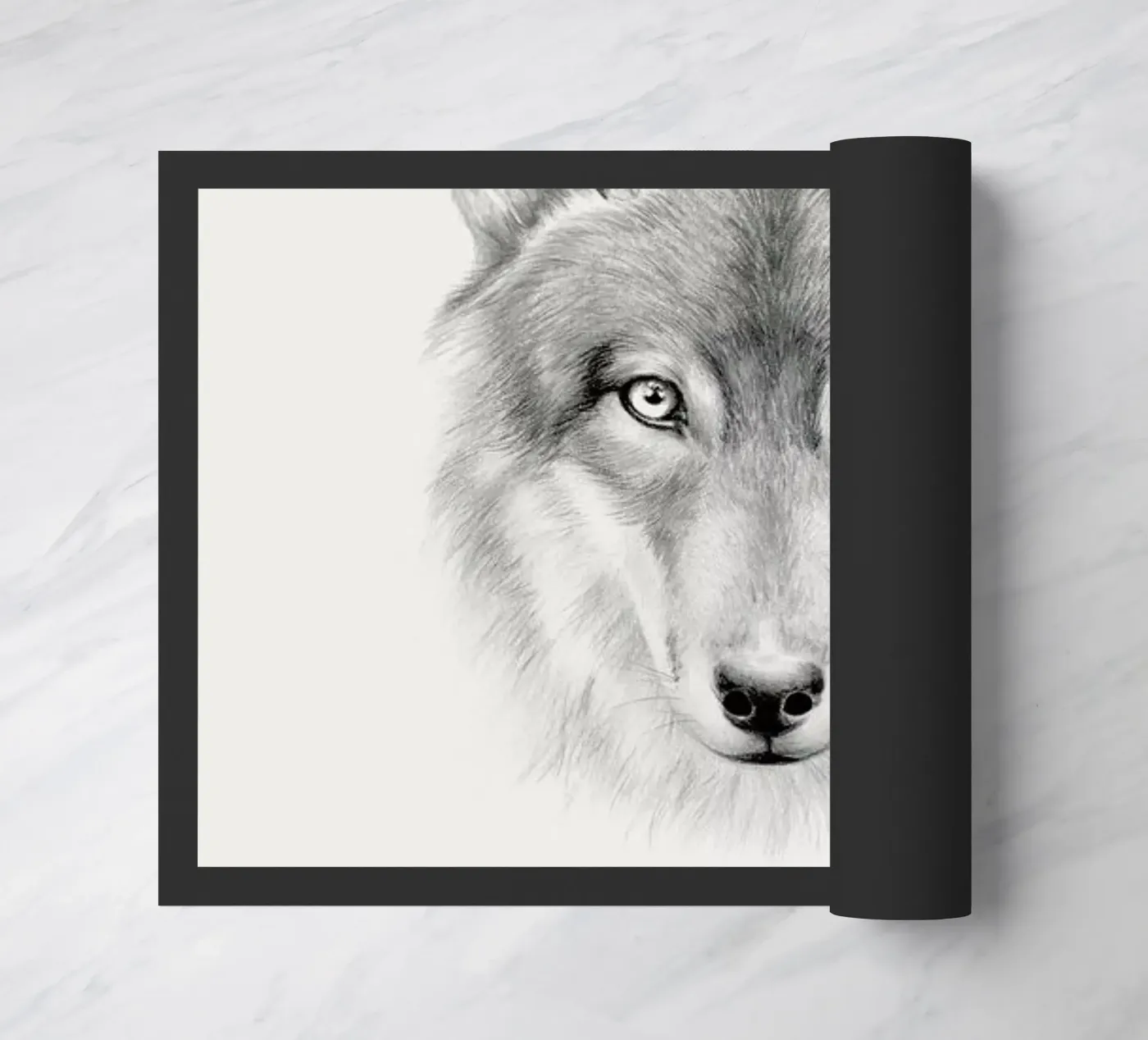 Wolf Fußmatte von Flora & Fauna