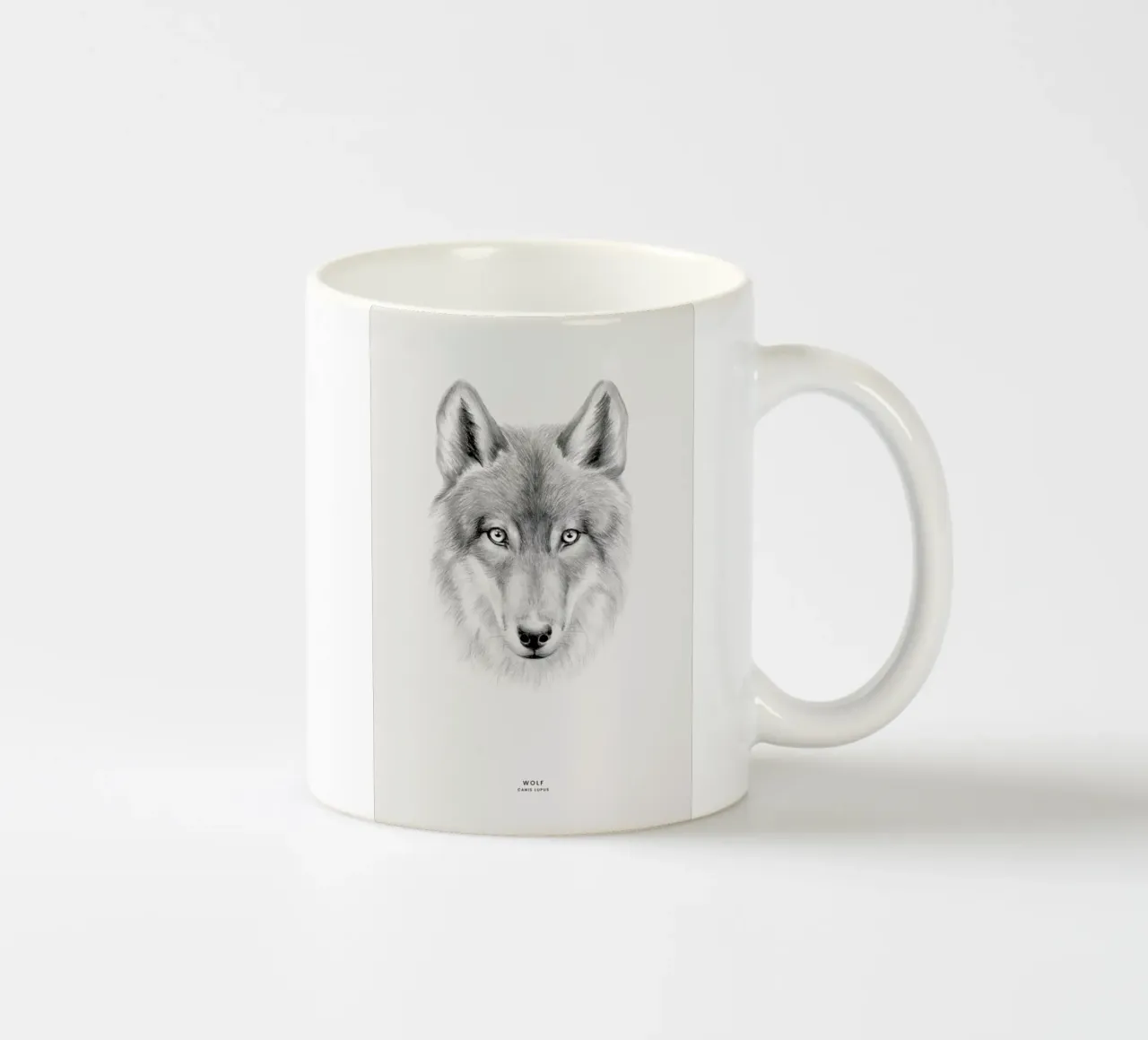 Wolf ceramic mug by Flora & Fauna