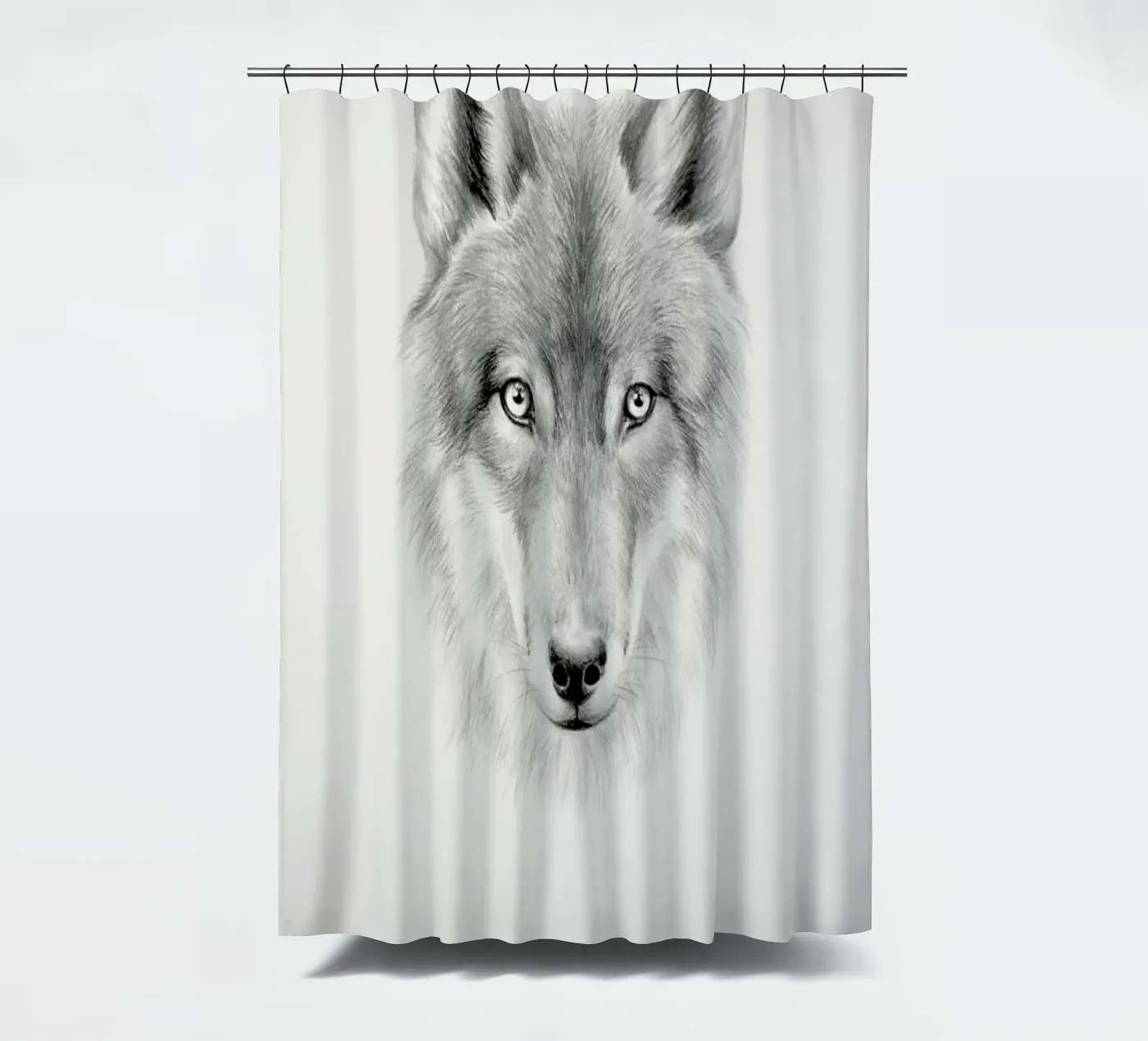 Wolf douchegordijn van Flora & Fauna