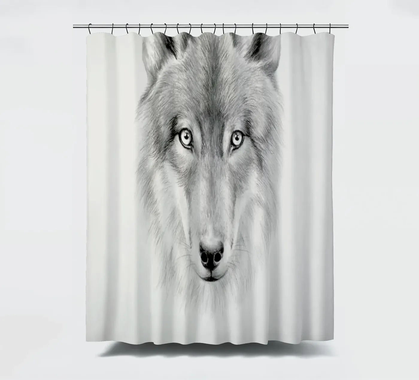 Wolf douchegordijn van Flora & Fauna