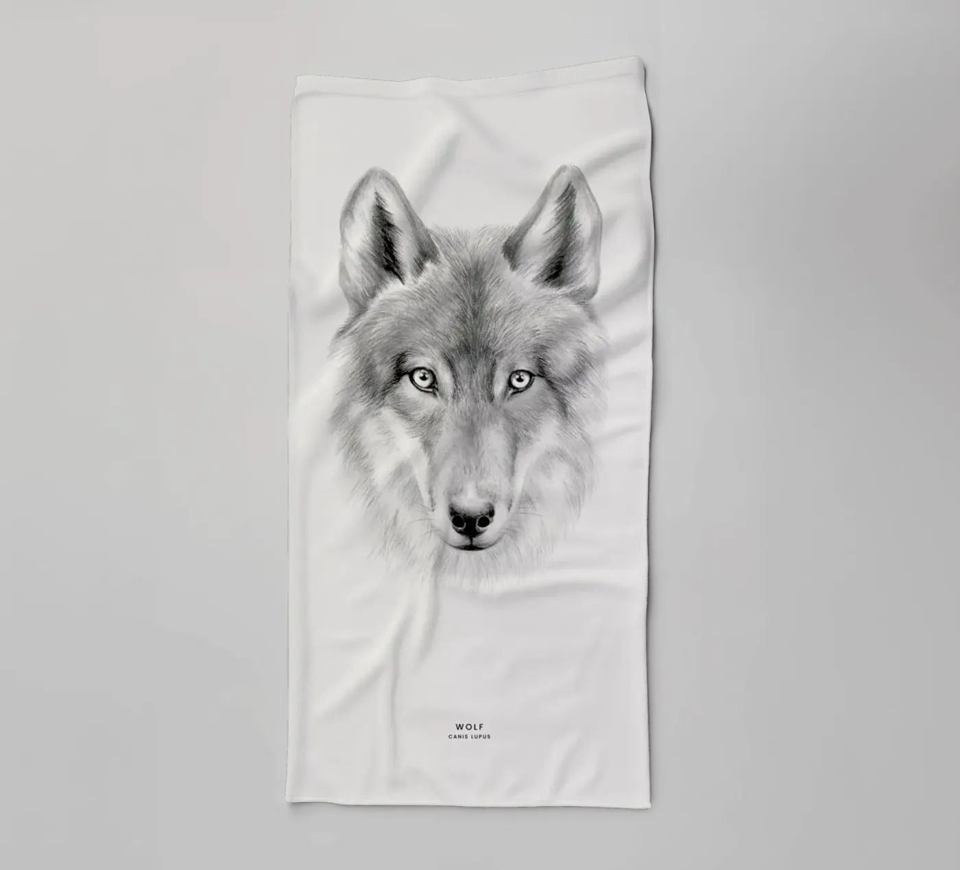 Wolf towel by Flora & Fauna
