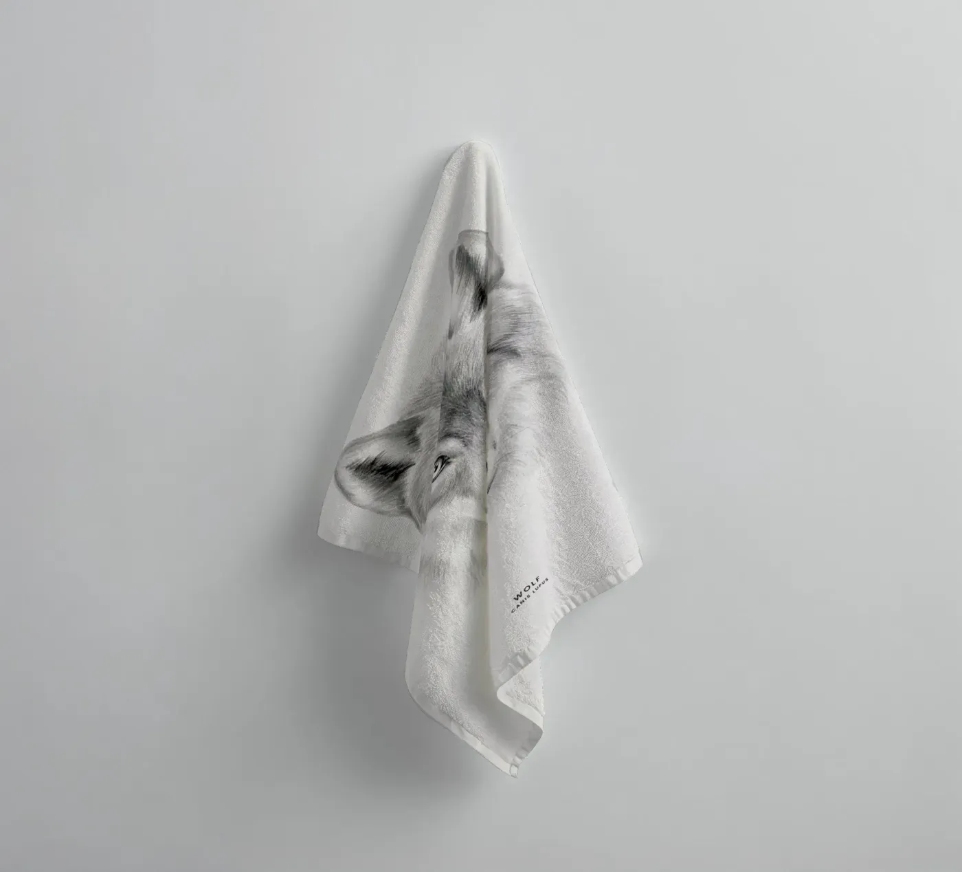 Wolf towel by Flora & Fauna