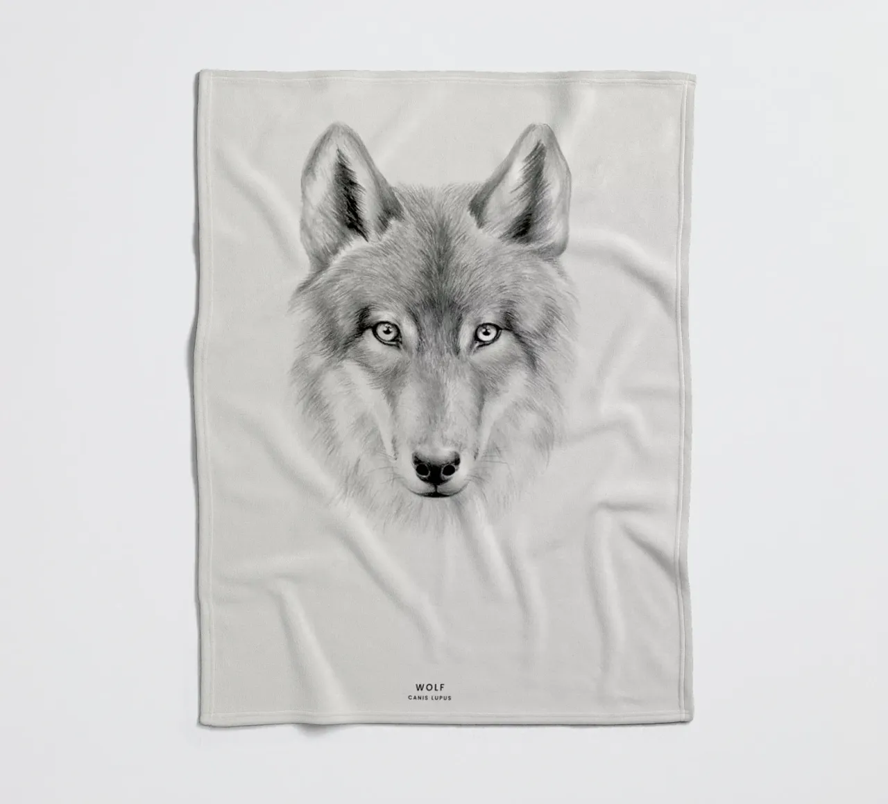 Wolf Fleecedecke von Flora & Fauna