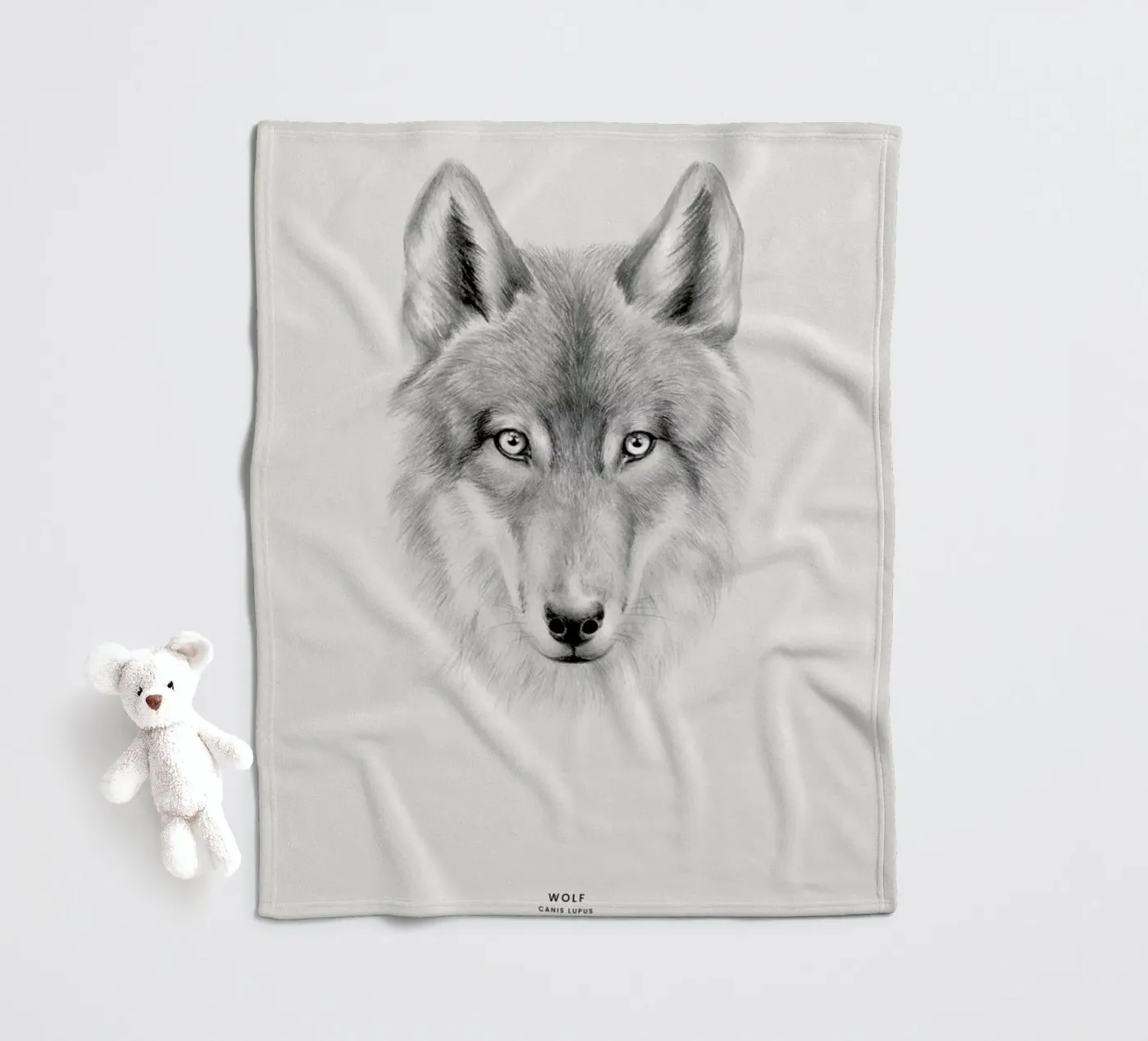 Wolf fleecedeken van Flora & Fauna