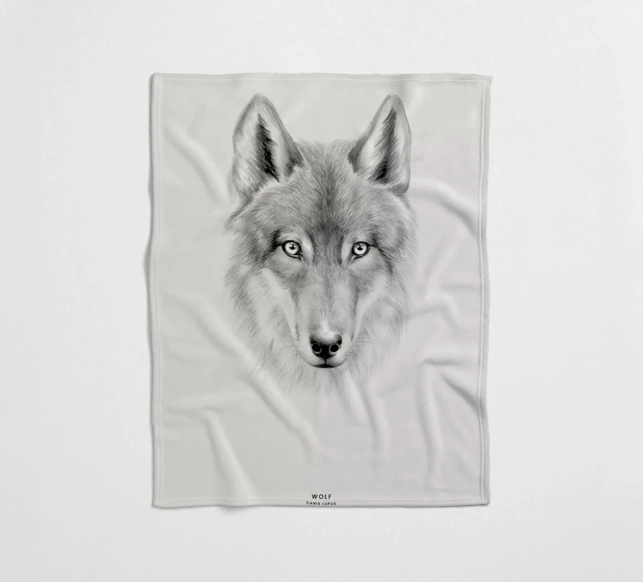 Wolf Fleecedecke von Flora & Fauna
