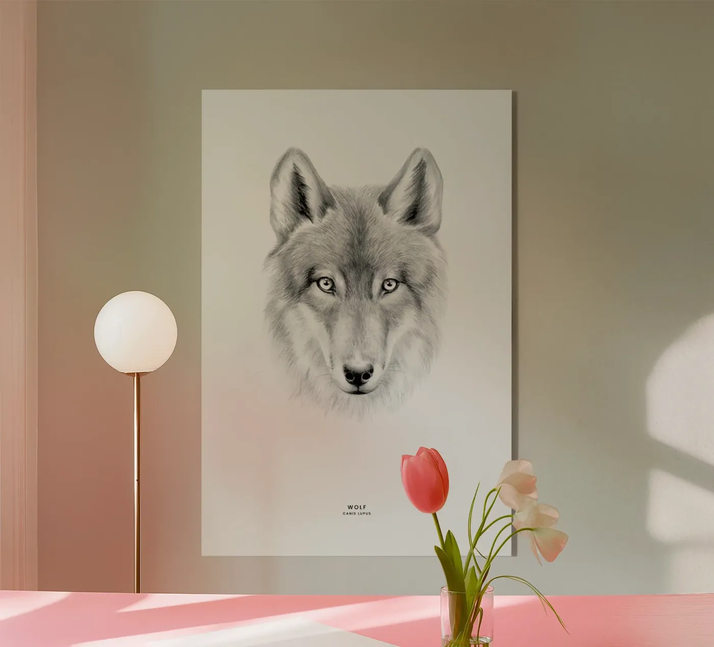 Wolf plexiglas de Flora & Fauna