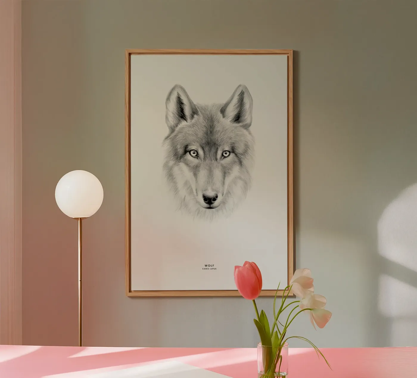 Wolf alluminio dibond da Flora & Fauna