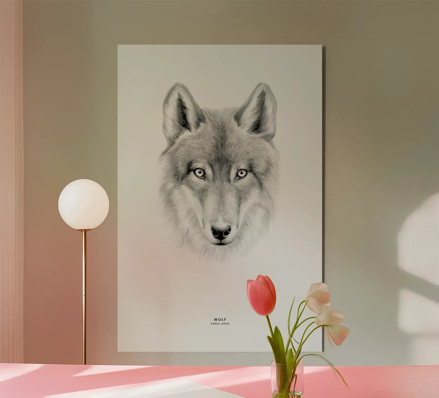 Wolf alluminio dibond da Flora & Fauna