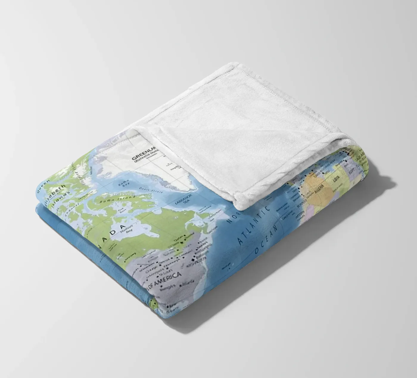 World map fleecedeken van Aiden Garcia