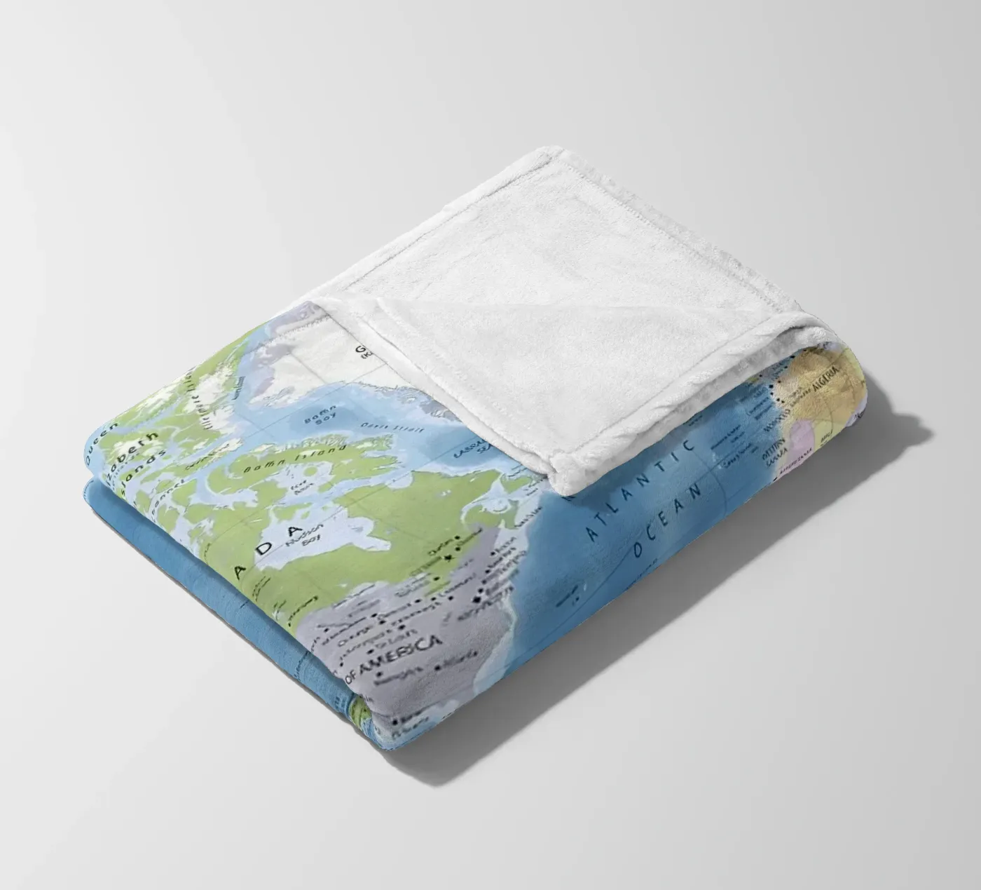 World map fleecedeken van Aiden Garcia